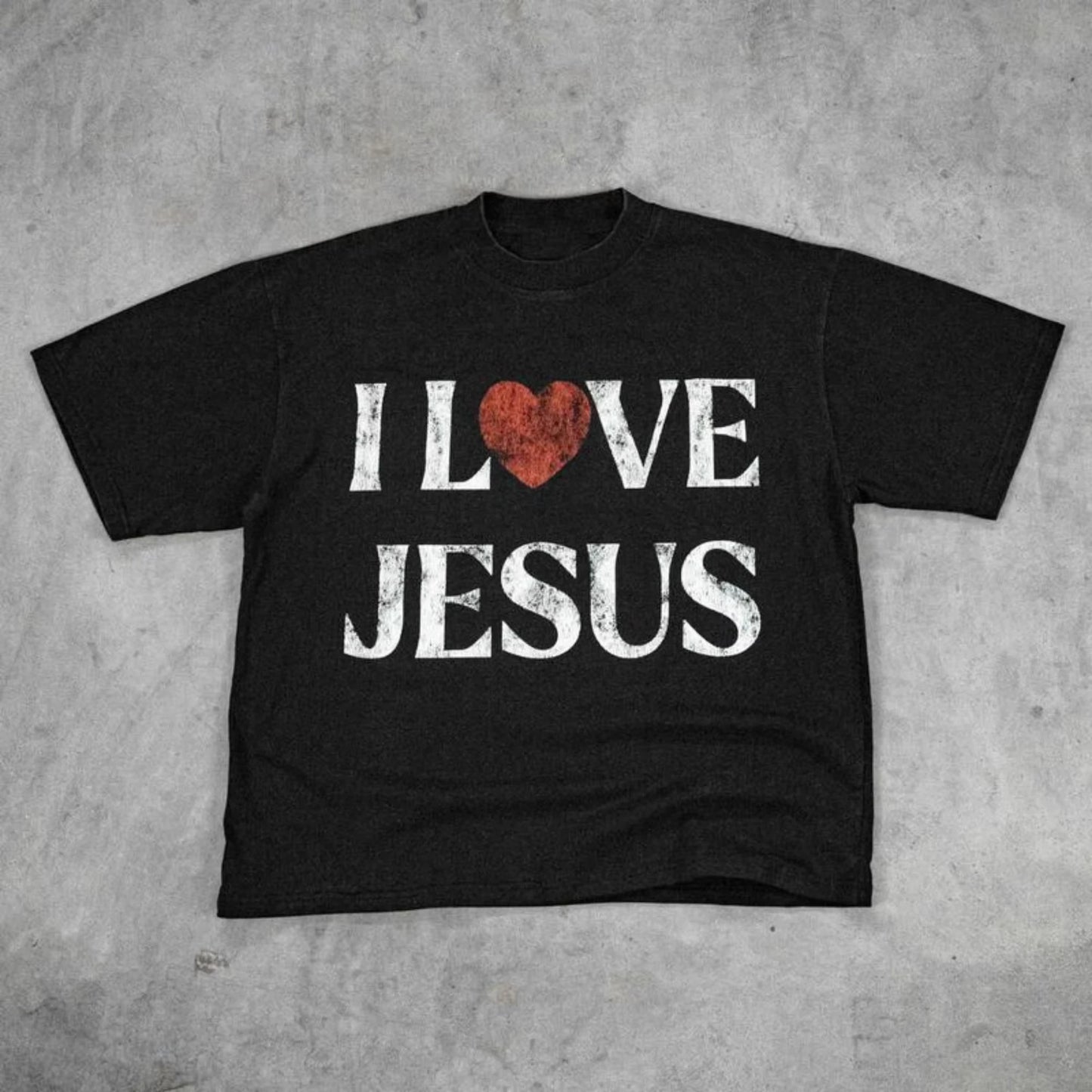 I Love Jesus Vintage Graphic Christian T-Shirt