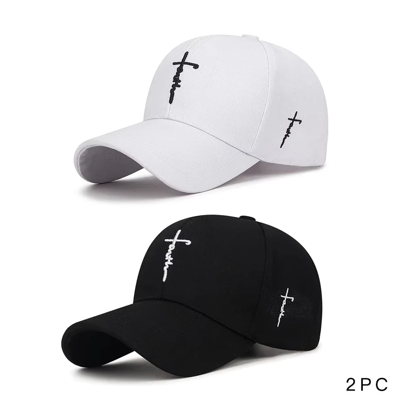 Cross Embroidery Christian Baseball Hat | Unisex Adjustable Cap