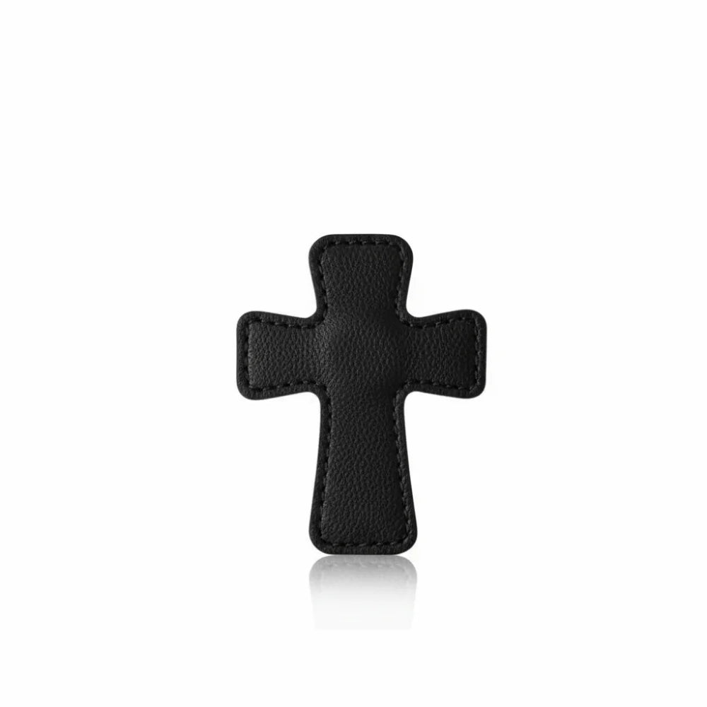 Leather Cross Bible Magnetic Bookmark | Double-Sided Page Clip