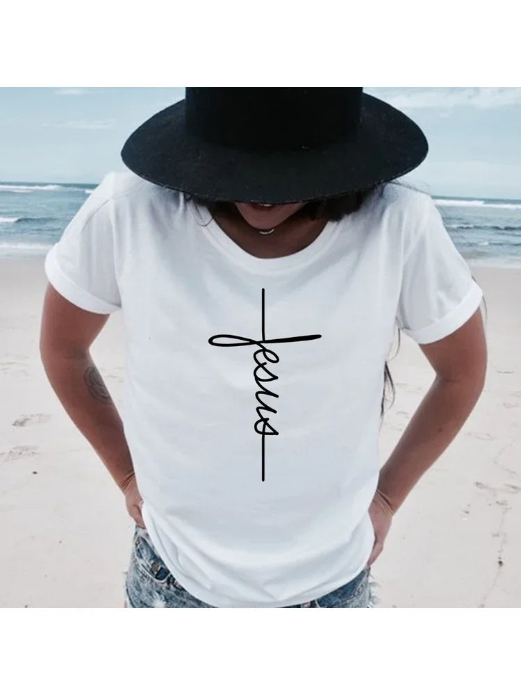 Faith Cross Jesus Christian Women's T-Shirt