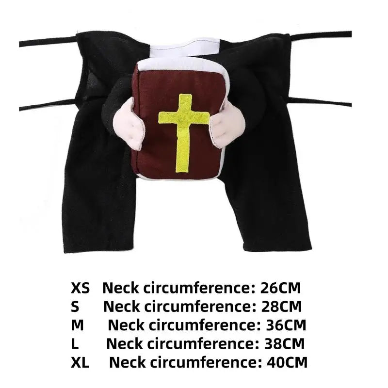 Jesus Nun Cross Christian Pet Costume | Cat & Dog Cosplay