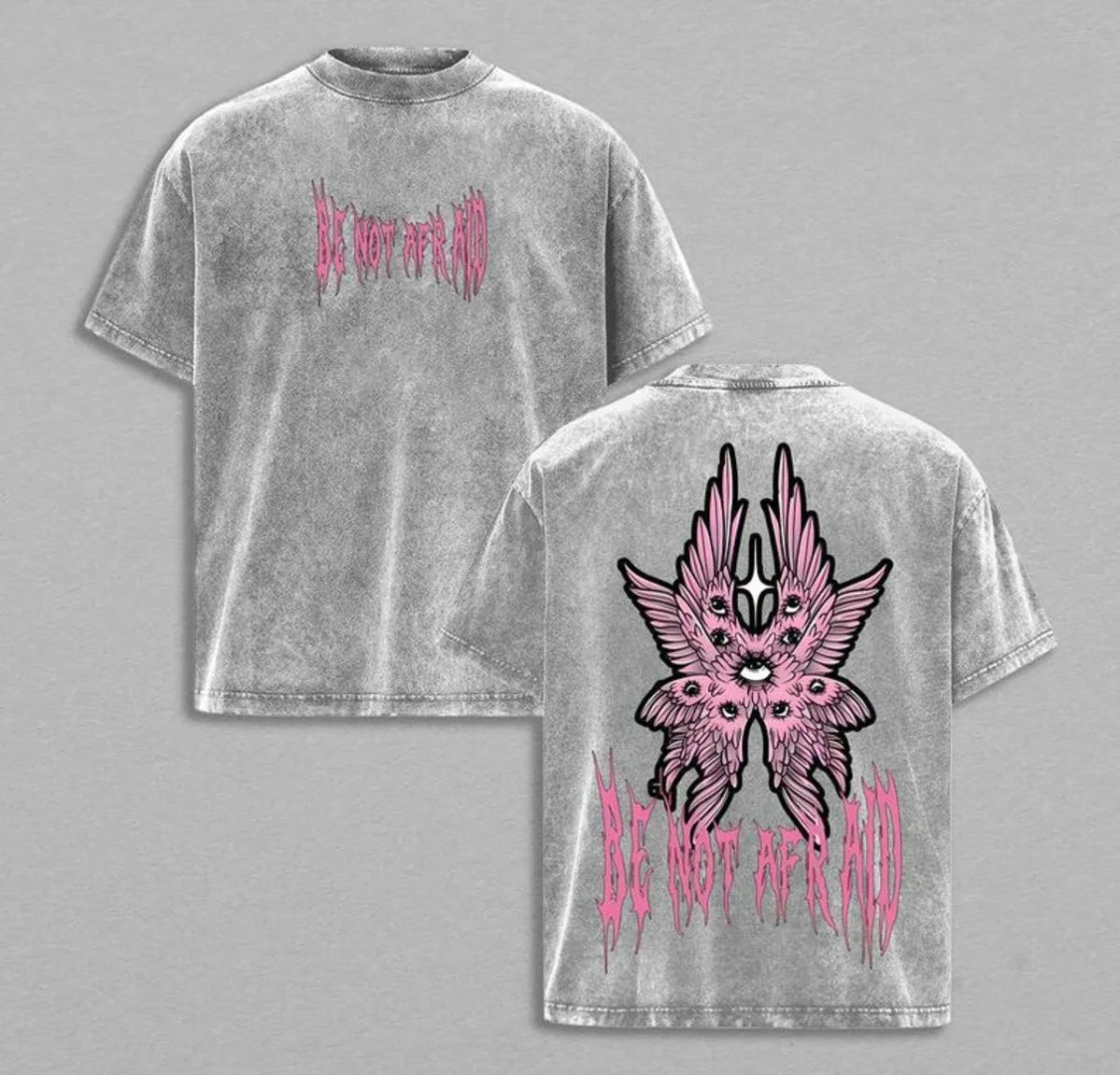 Be Not Afraid Vintage Washed Oversized Christian T-Shirt