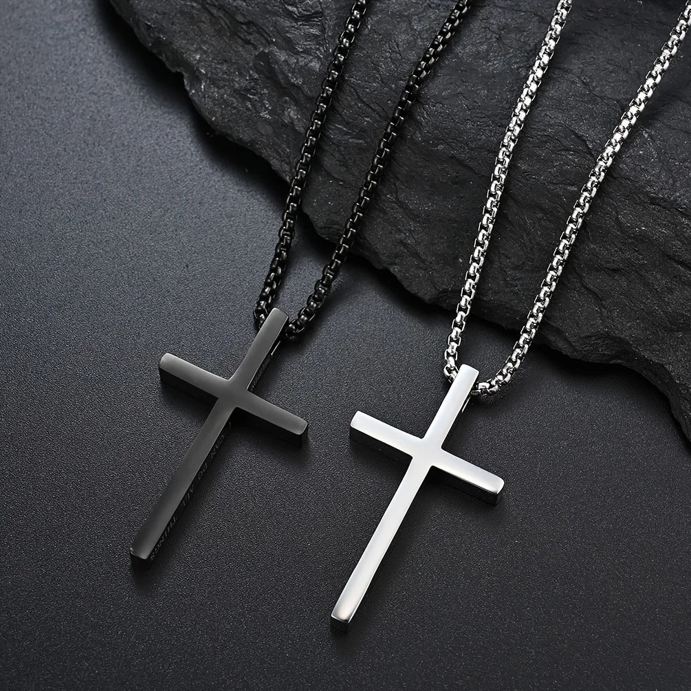 Jesus Cross Spiritual Necklace | 304L Stainless Steel Unisex Jewelry