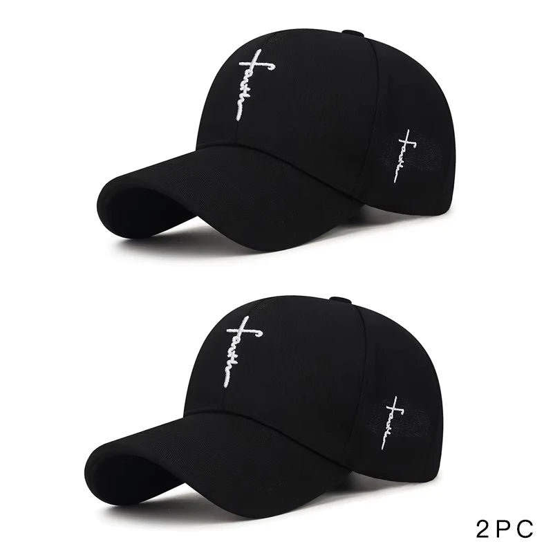 Cross Embroidery Christian Baseball Hat | Unisex Adjustable Cap