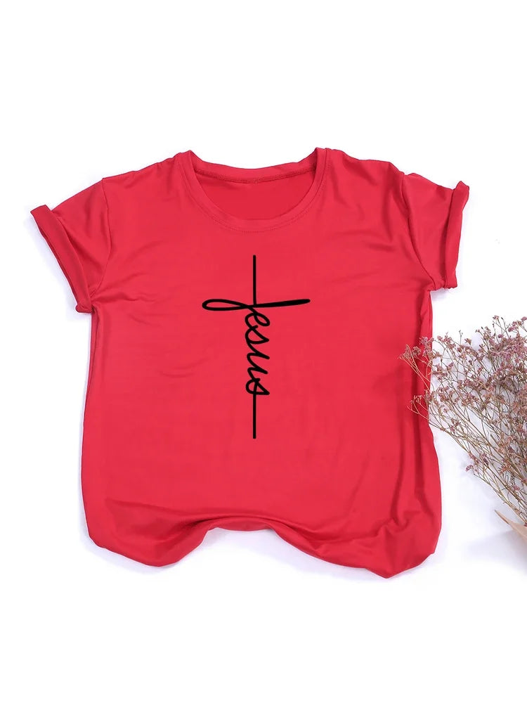 Faith Cross Jesus Christian Women's T-Shirt