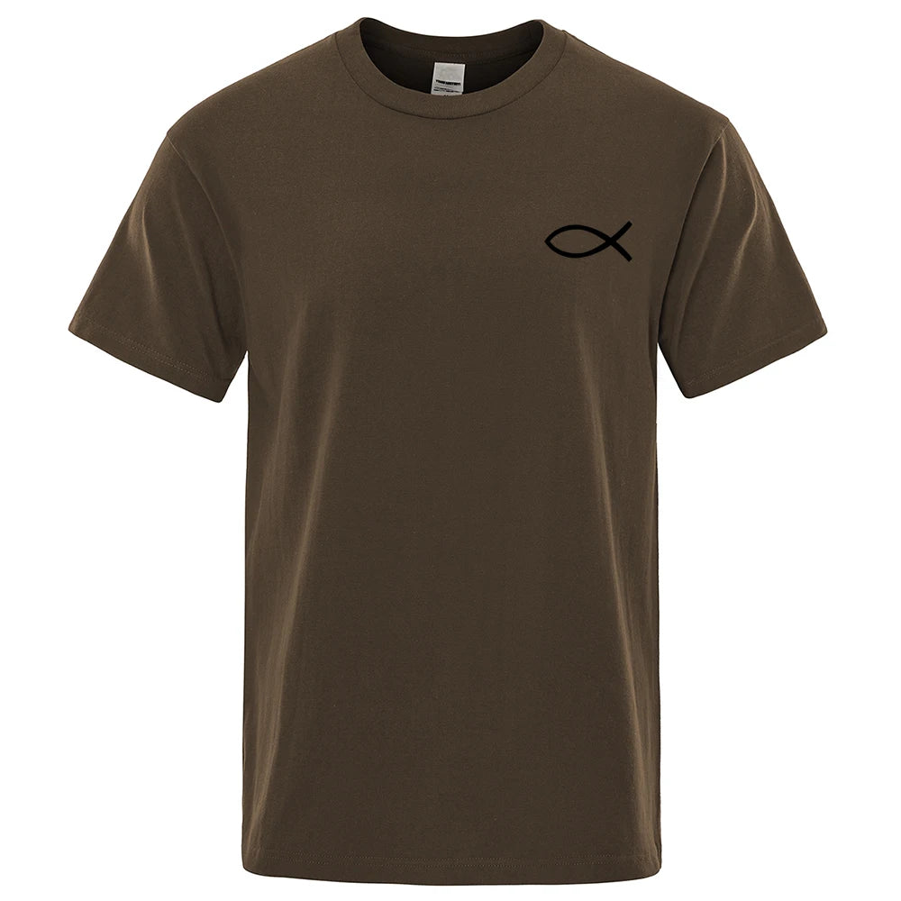 Christian JESUS Fish Graphic T-Shirt