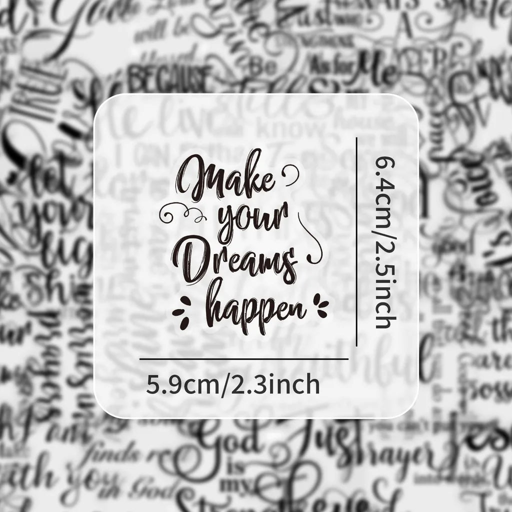 Bible Verse Christian Sticker Set (51pcs) | Religious Decor Stickers