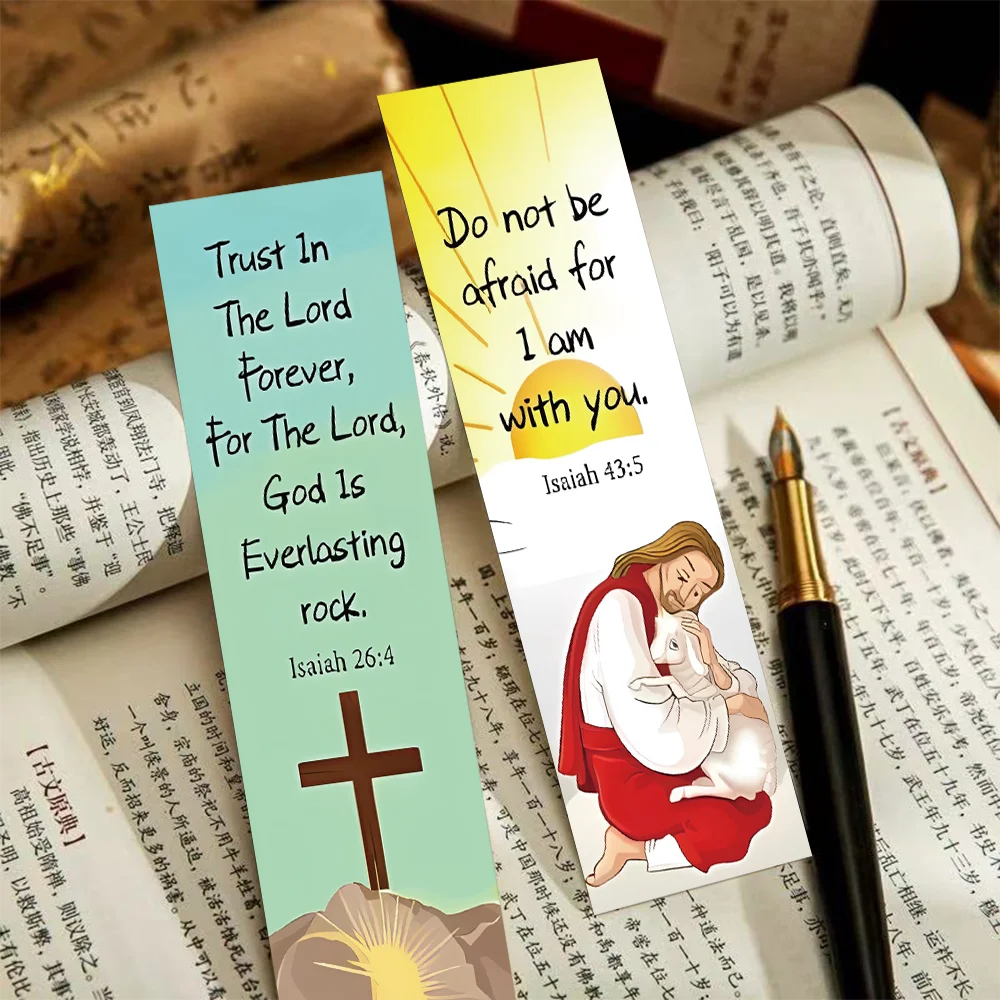 Bible Verse Church Bookmarks Set (30pcs) | Christian Reading Markers