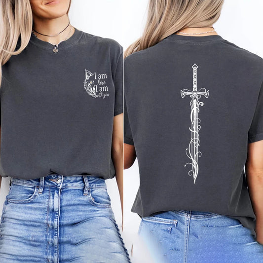I Am Here I Am With You Christian Unisex T-Shirt