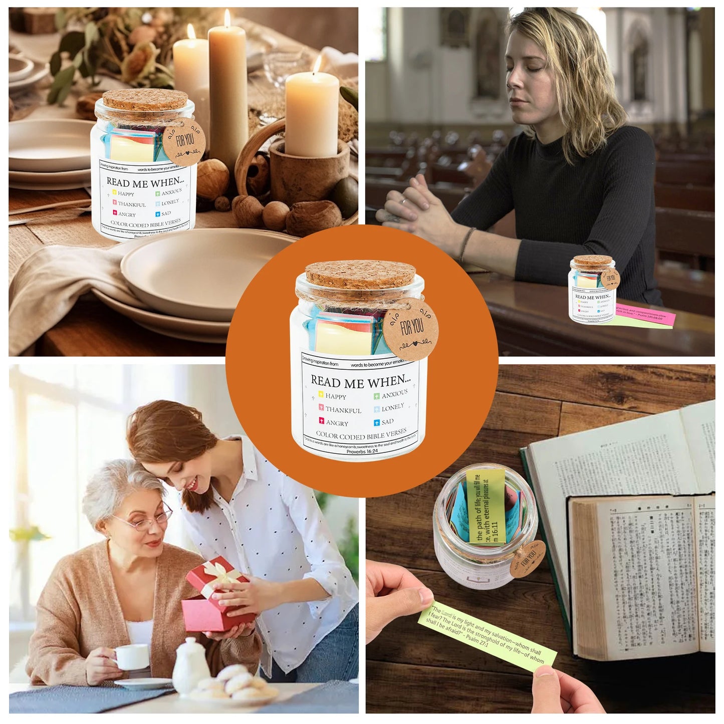 Christian Bible Verse Cards Gift Jar