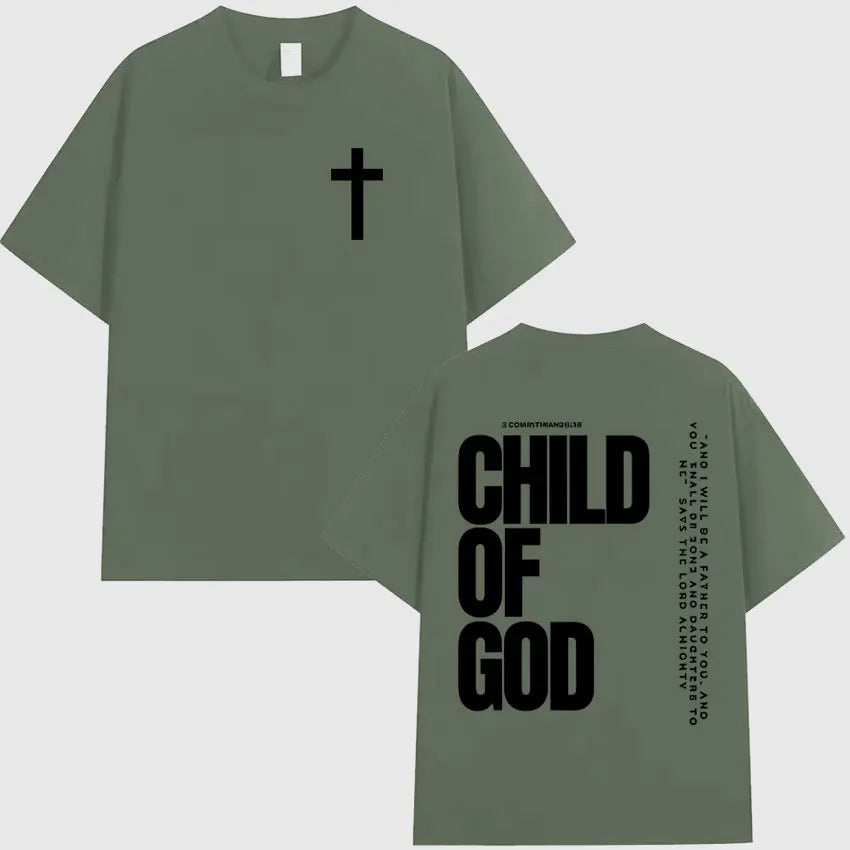 Child of God Inspirational Christian Streetwear T-Shirt