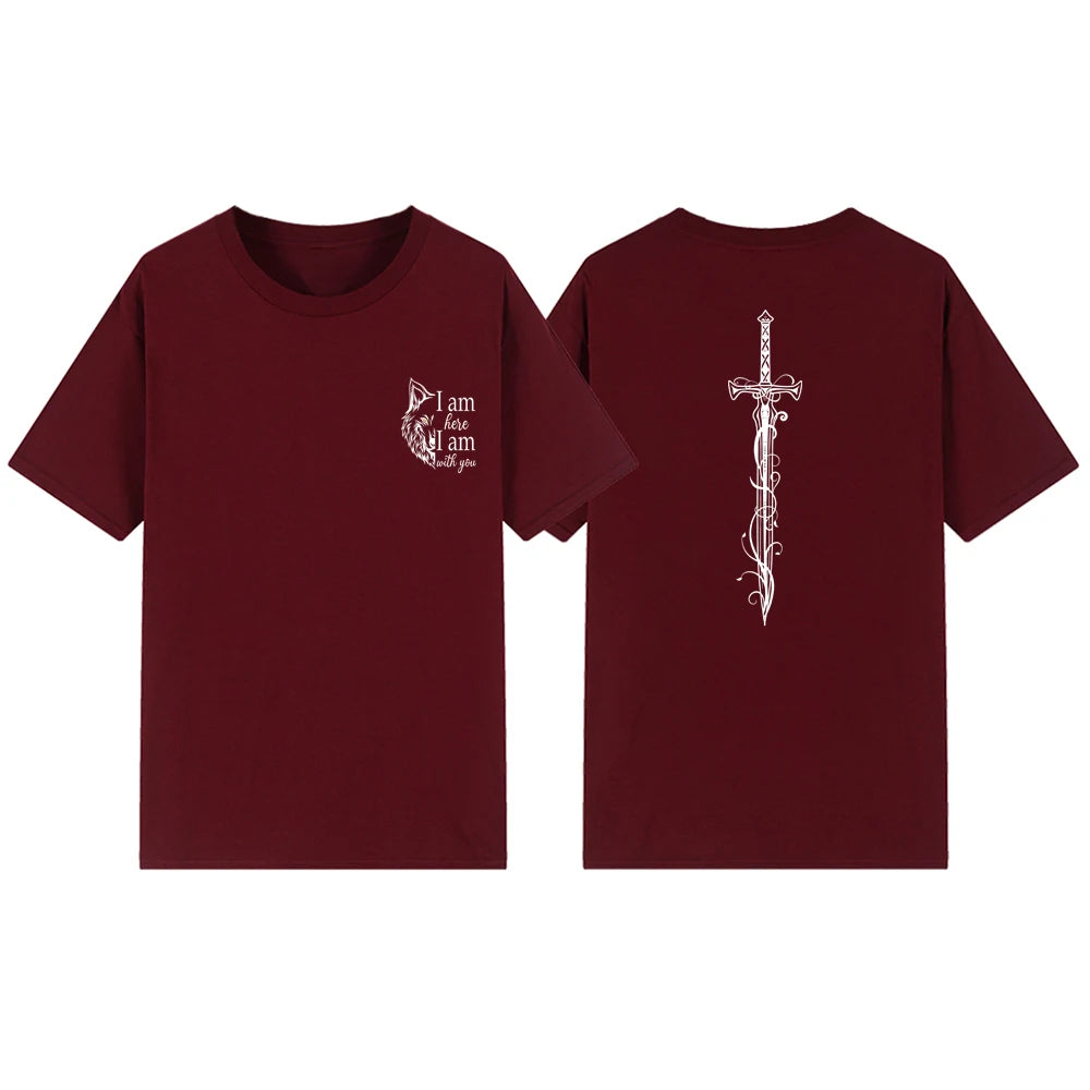 I Am Here I Am With You Christian Unisex T-Shirt