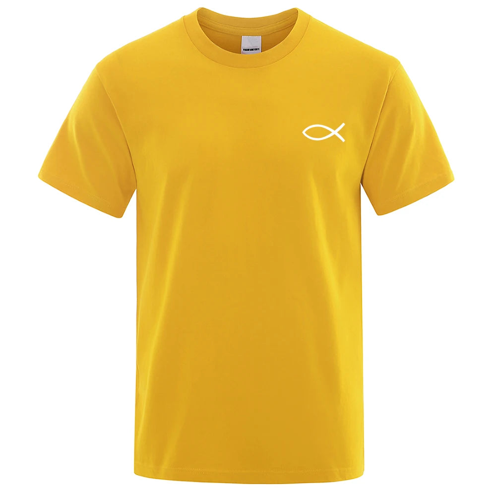 Christian JESUS Fish Graphic T-Shirt