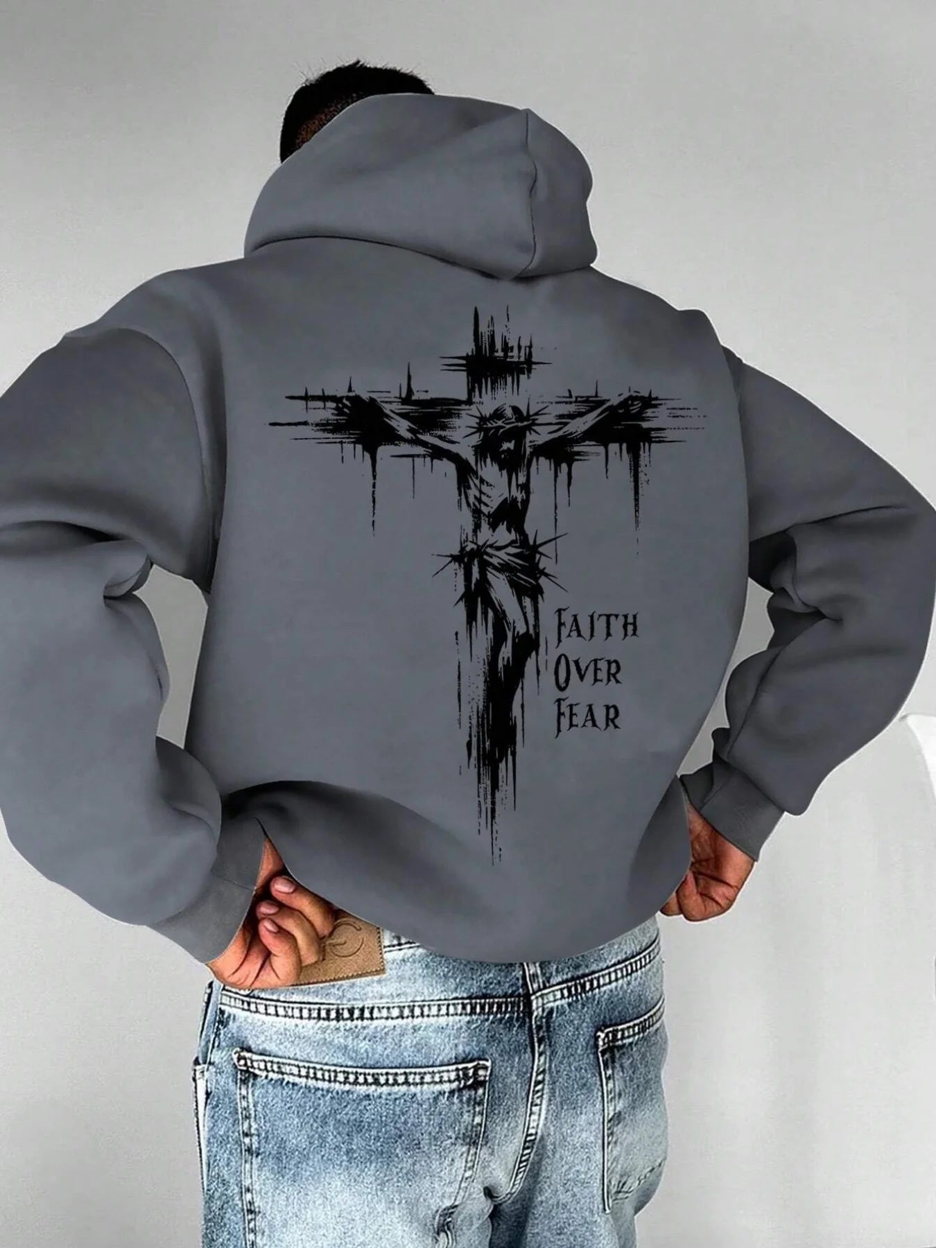 Faith Overcomes Fear Christian Hoodie