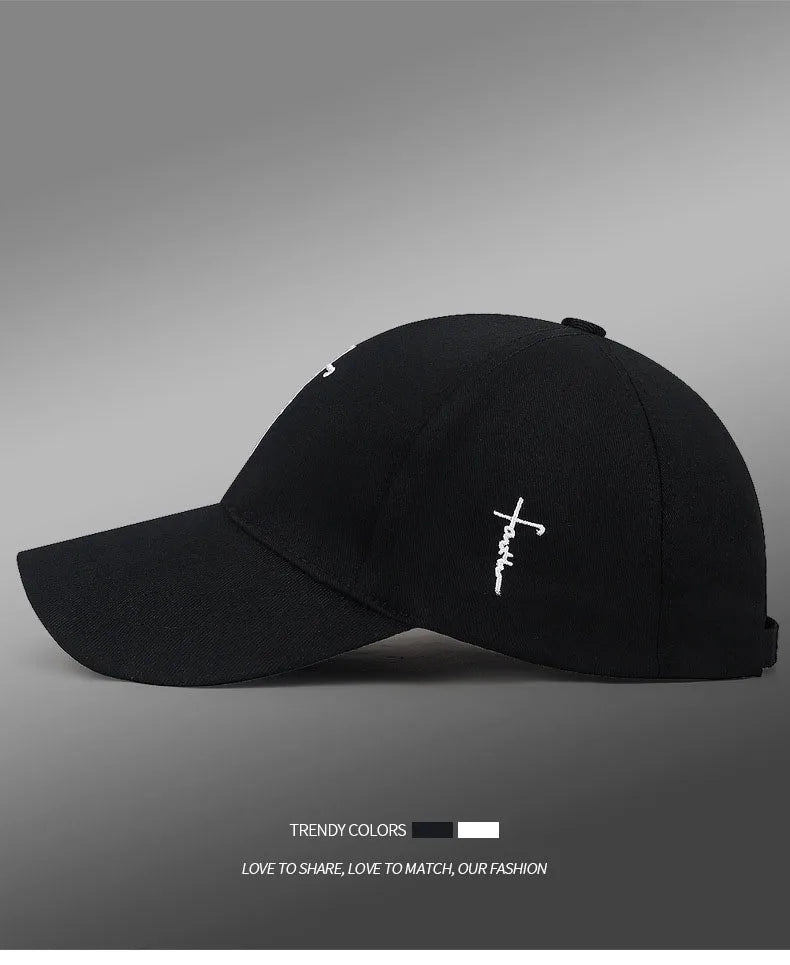 Cross Embroidery Christian Baseball Hat | Unisex Adjustable Cap