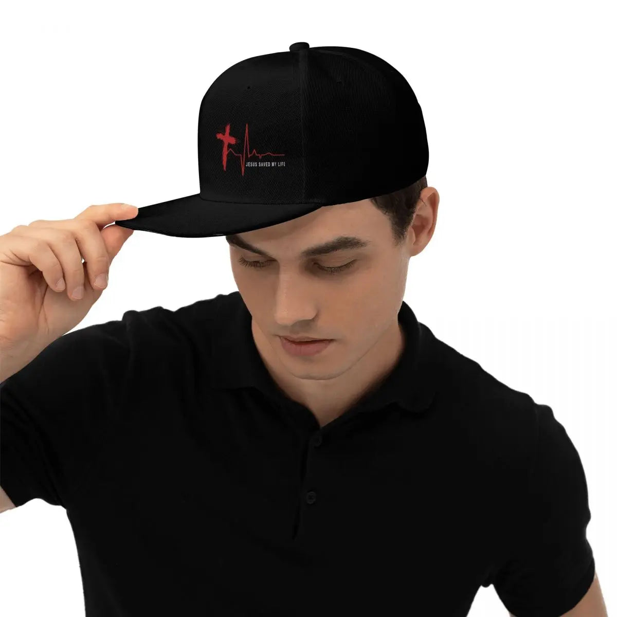 Jesus Saved My Life Christian Snapback Hat