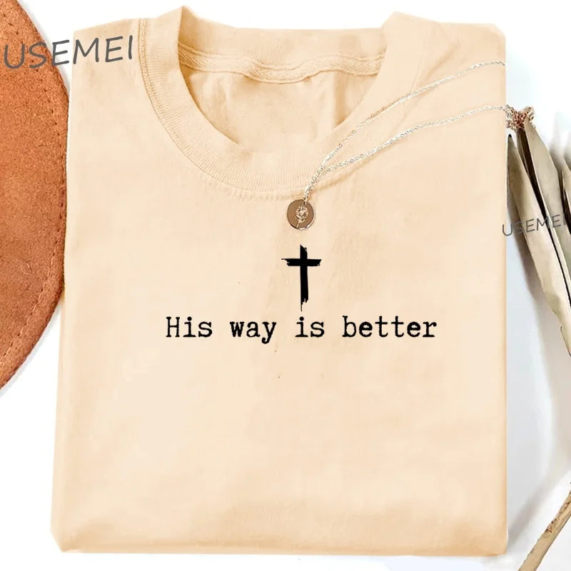 His Way Is Better Oversized Christian T-Shirt