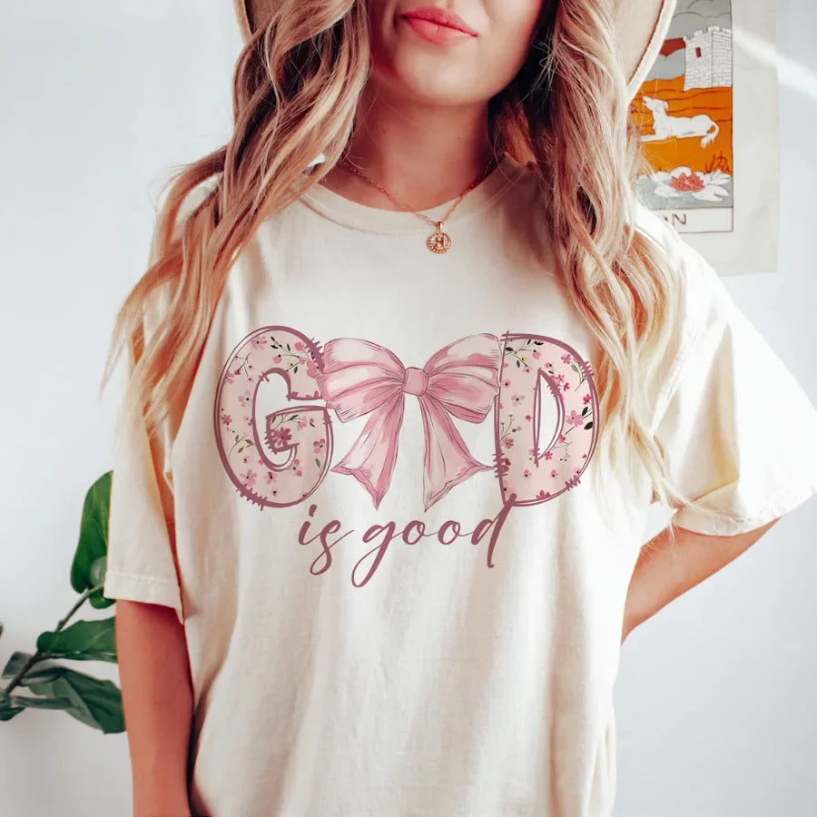 God Is Good Christian Women's T-Shirt | Bible Verse Graphic Tee