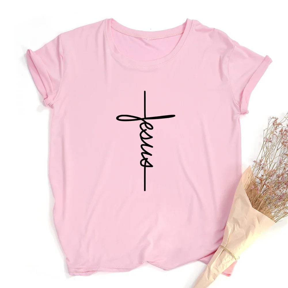 Faith Cross Jesus Christian Women's T-Shirt