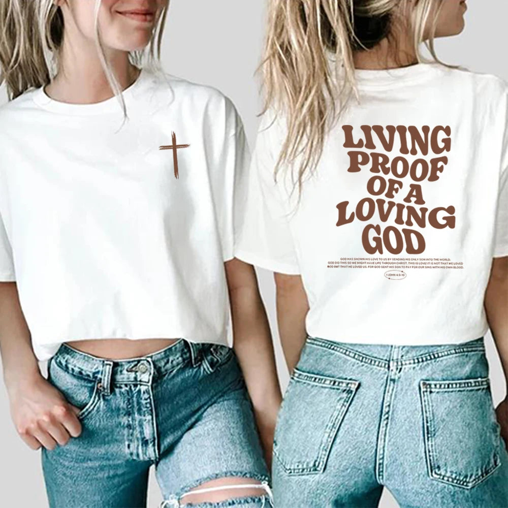 Aesthetic Brown Jesus Bible Verse Christian T-Shirt