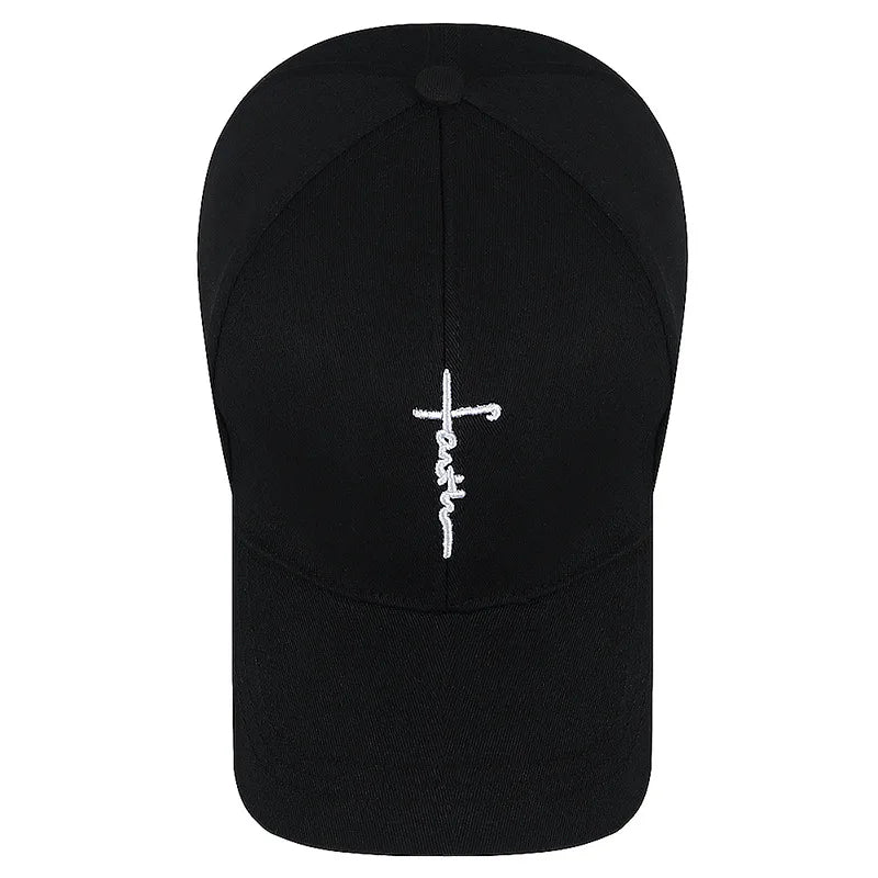 Cross Embroidery Christian Baseball Hat | Unisex Adjustable Cap