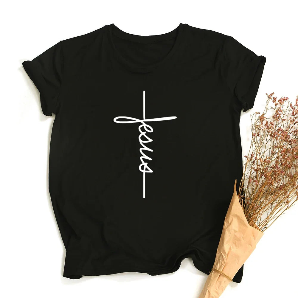 Faith Cross Jesus Christian Women's T-Shirt