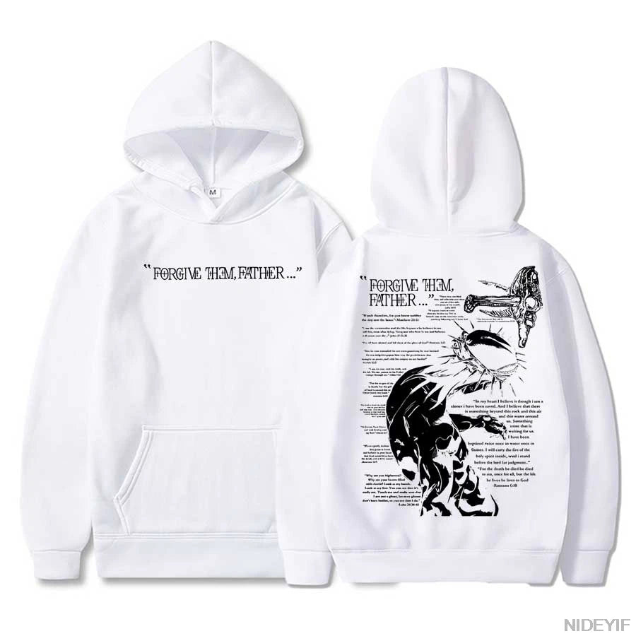 Forgive Them Father Christian Hoodie | Bible Verse Streetwear