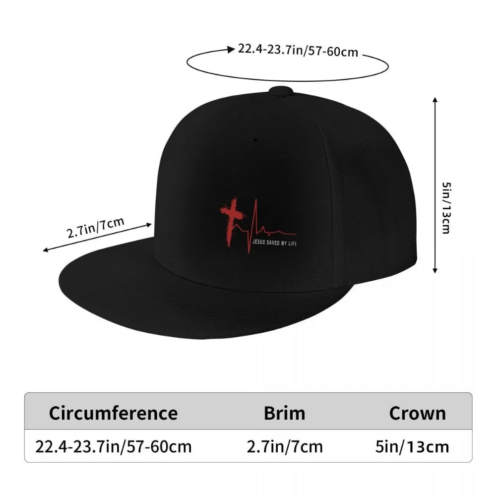 Jesus Saved My Life Christian Snapback Hat